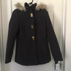 NWT Gray Charcoal Coat Jacket